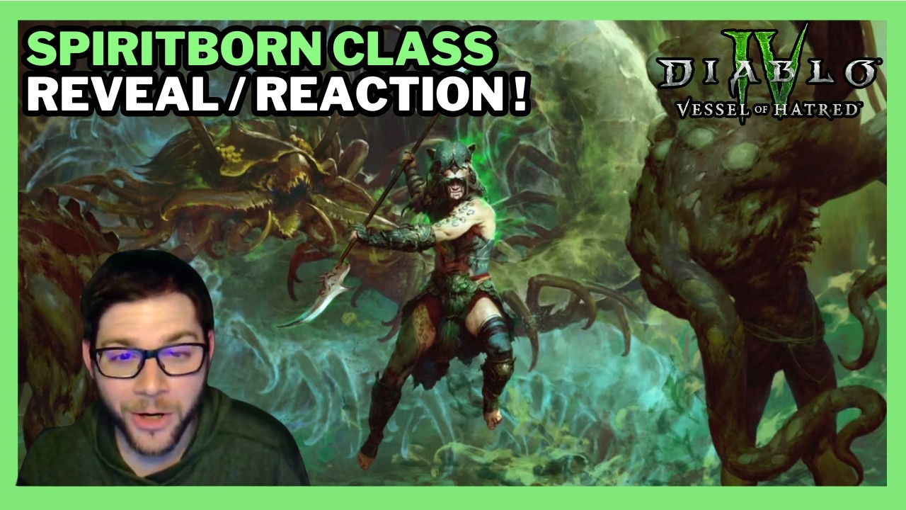 Diablo 4 New Class the Spiritborn | Lore, Art, and Gameplay Reaction!