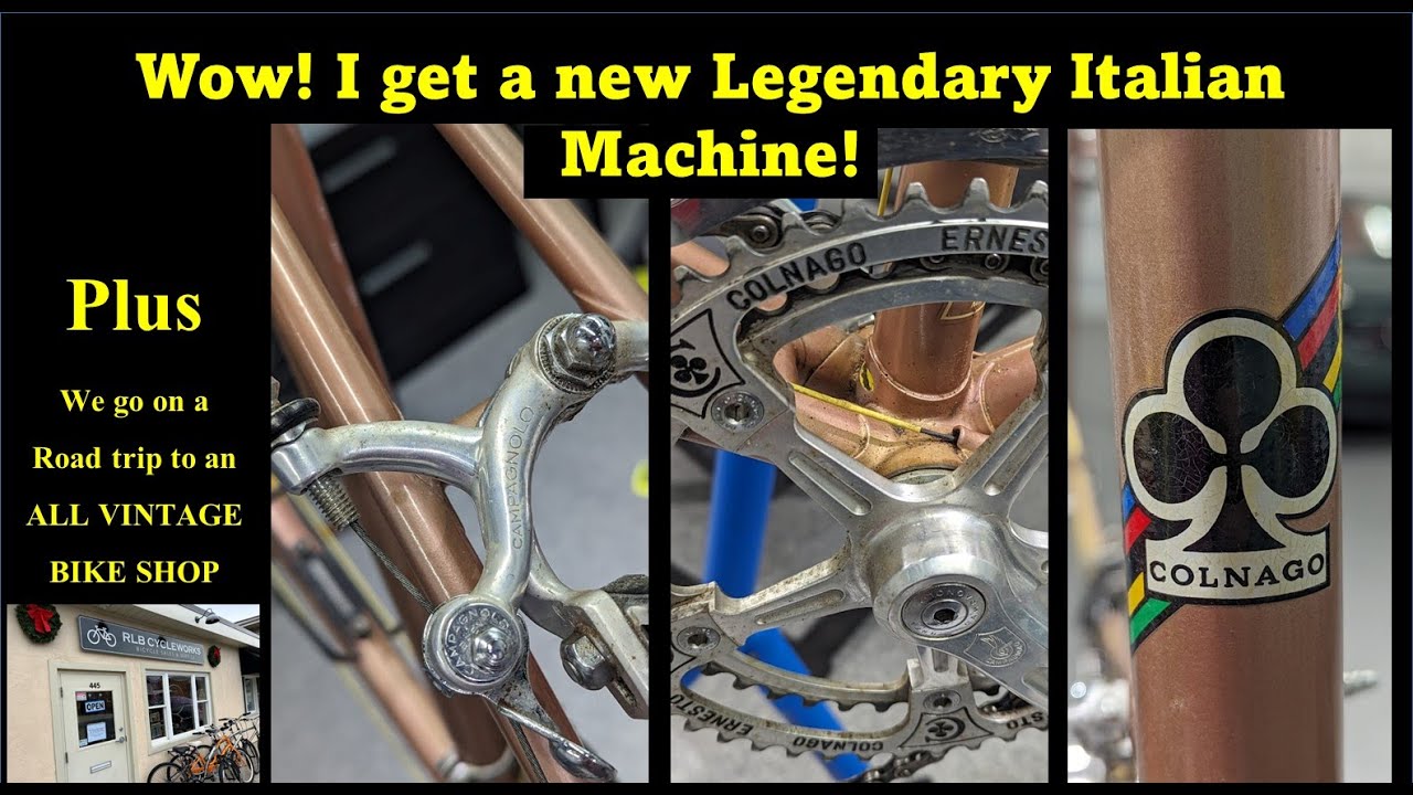 A new Vintage Colnago for the collection. We go to a vintage bike shop!