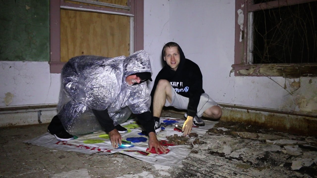 PLAYING TWISTER IN HAUNTED GANG HIDEOUT!