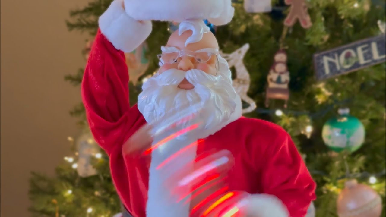 Gemmy 2004 - Bell Spinning Hats Of To Santa “Jingle Bells”