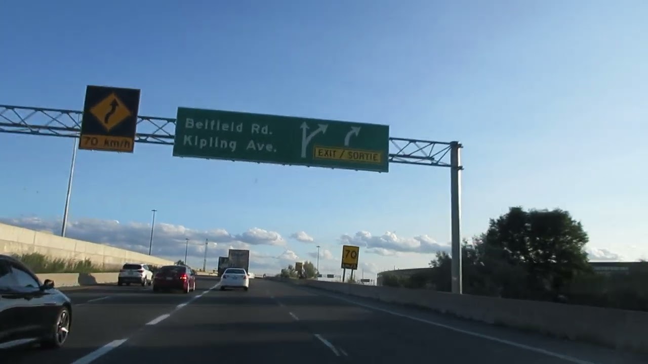 Highway 401 West, Highway 409 West, Highway 427 North, Toronto, Ontario.