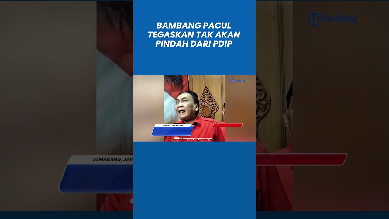 TEGAS! Bambang Pacul Tegaskan Tidak Akan Pindah Partai Lain Selain PDIP