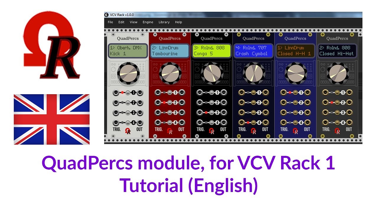 QuadPercs module (VCV Rack v1) : Tutorial (English)