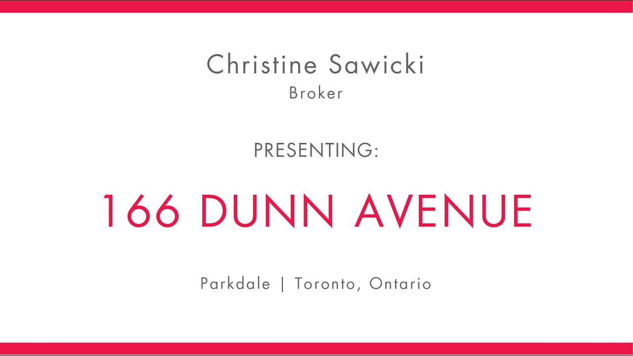 166 Dunn Avenue | Parkdale | Toronto, ON