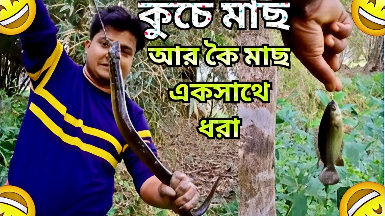 দেশি পদ্ধতিতে কুচে ও কৈ মাছ শিকার🎣 Amazing Eel and Huge Koi Fish Catching