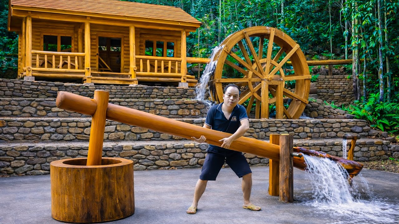 By Harnessing Flowing Water, Duong Upgrades Smart Hammer That Saves Effort and Works Continuously