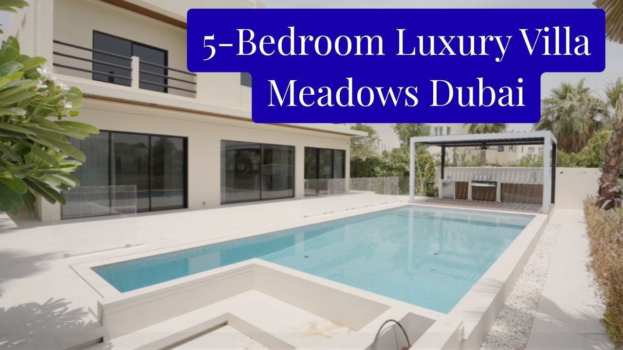 Dubai Meadows 7 Elite Villa &ndash; Private Pool, 5 Beds, & Lake View