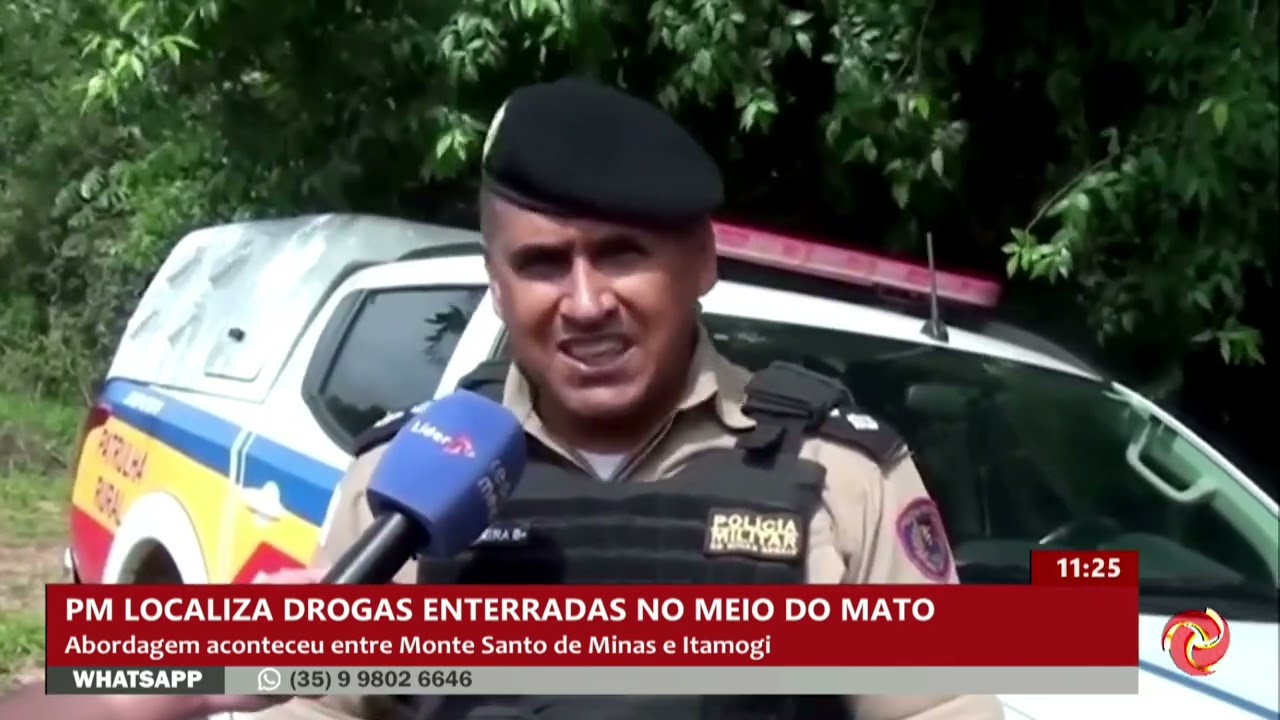 Drogas enterradas são encontradas entre Monte Santo de Minas e Itamogi