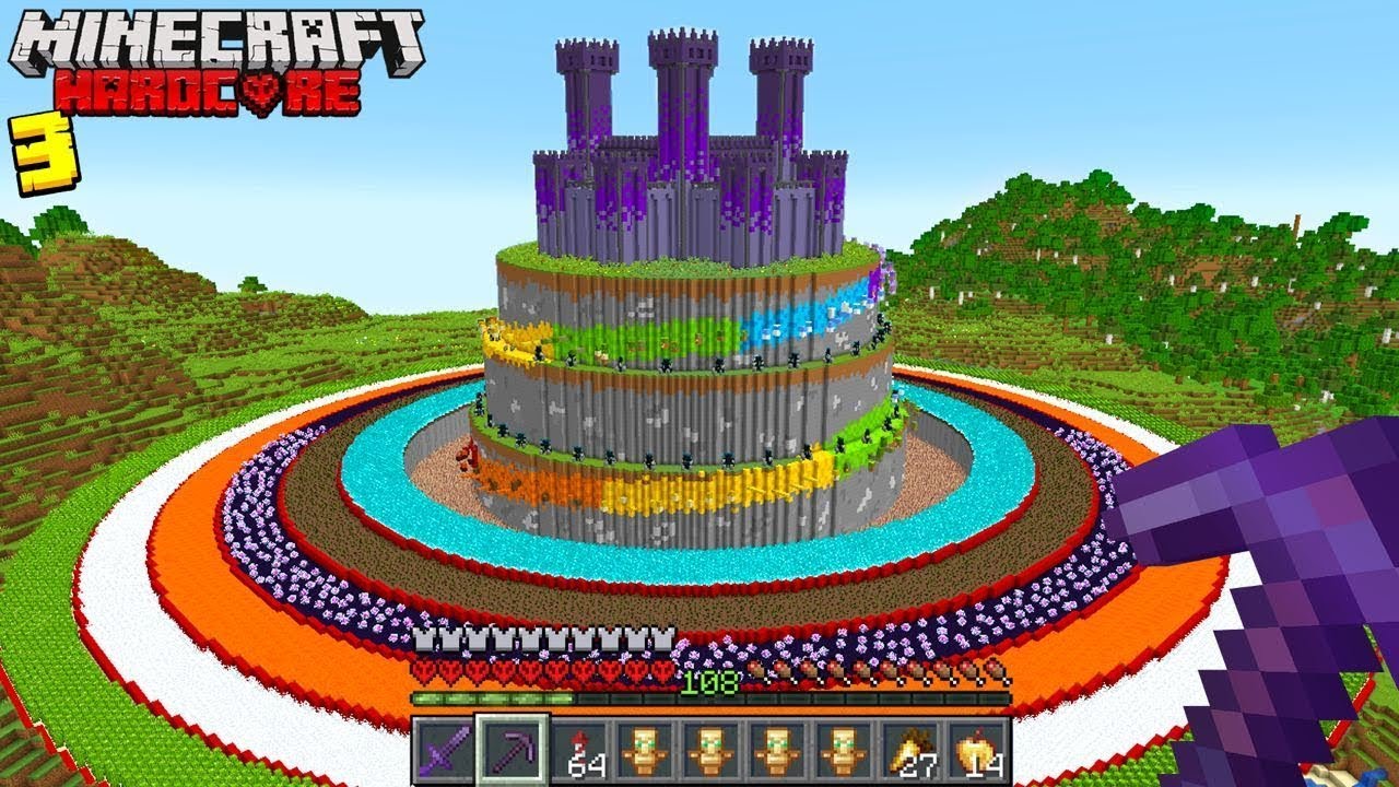 I Built SAFEST BASE in Hardcore Minecraft!