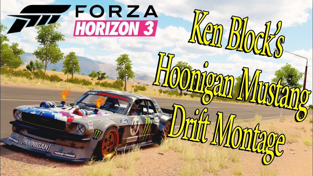 Ken Block's Hoonigan Mustang Drift Montage Forza Horizon 3 (Epileptic Seizure Warning)