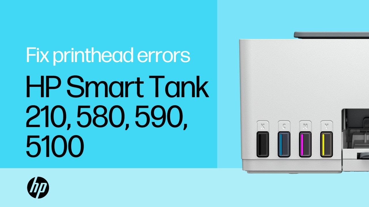 Fix printhead errors | HP Smart Tank 210, 580, 590, and 5100 printer series | HP Support
