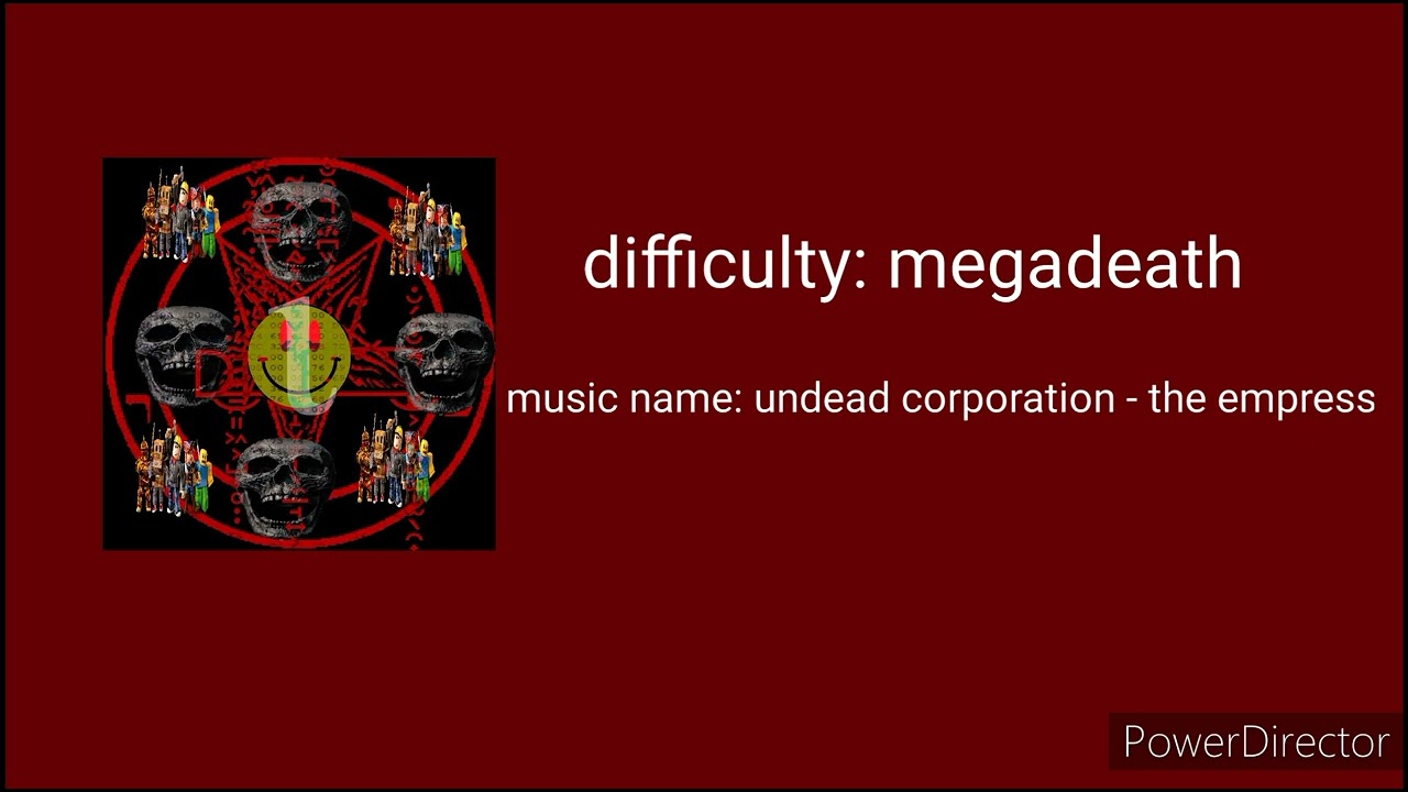 difficulty chart megadeath music