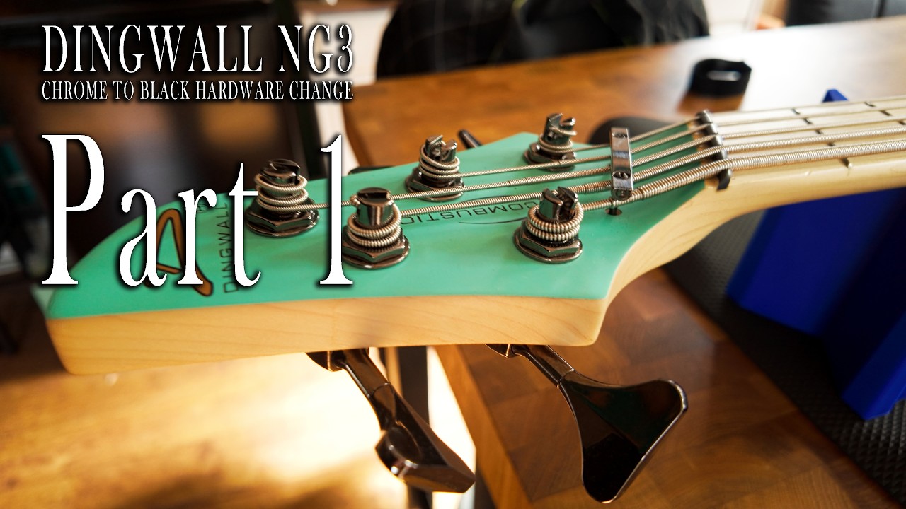 Changing my Dingwall NG3 chrome hardware to black - Part 1
