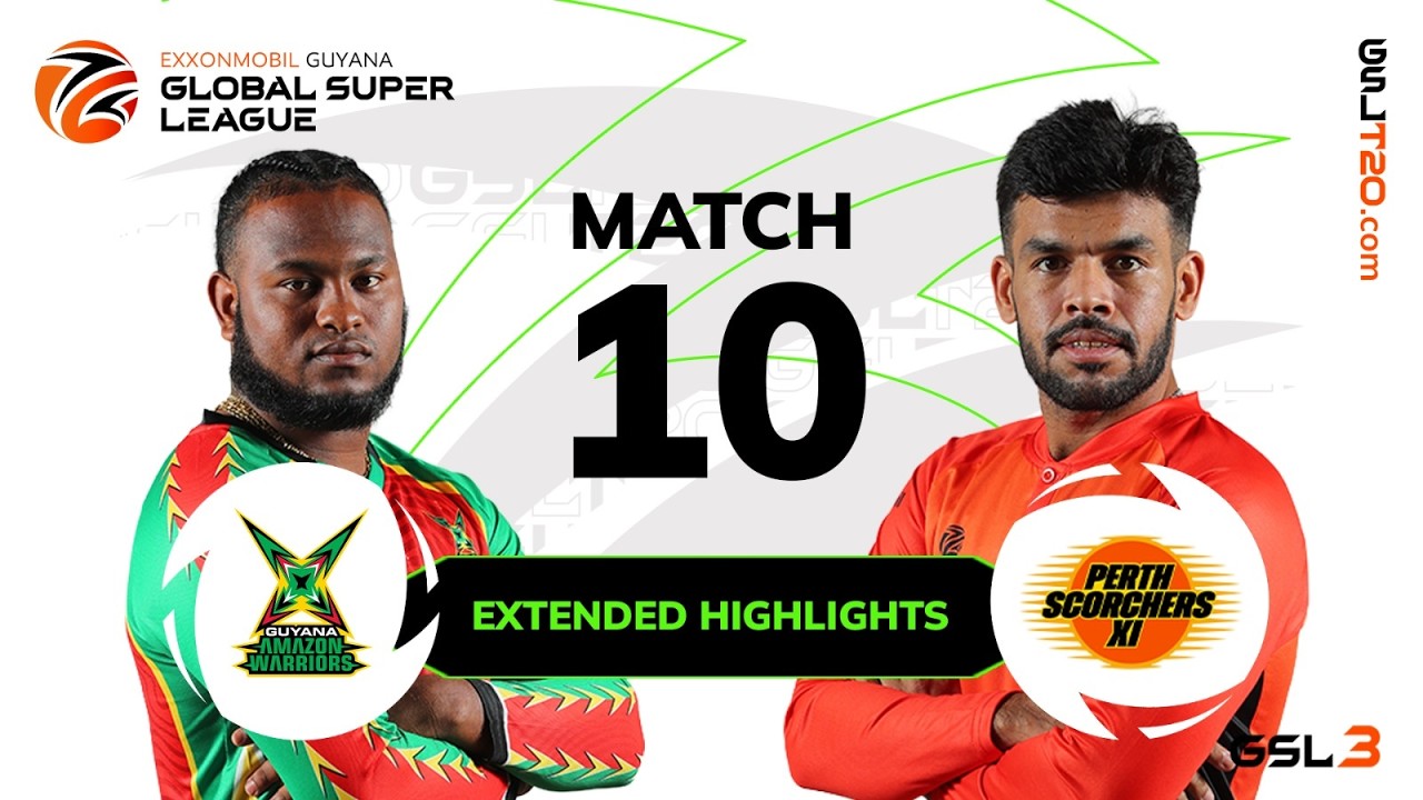Extended Match Highlights | Guyana Amazon Warriors vs Perth Scorchers XI | GSL 2026