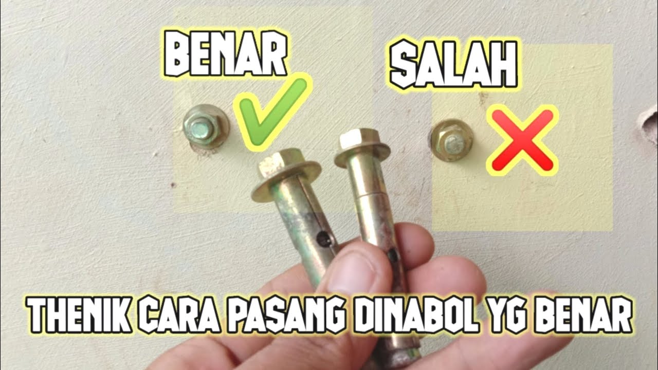 thenik cara pasang dinabol yg benar