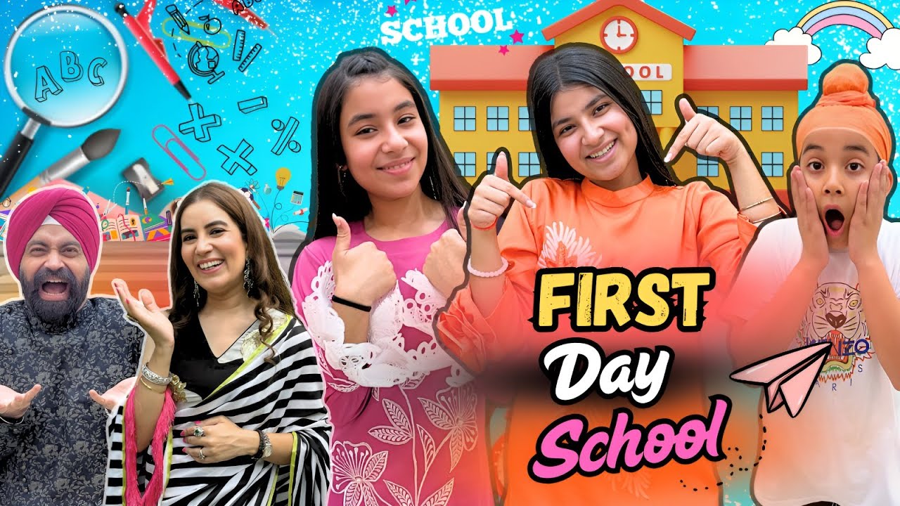 First Day School | RS 1313 VLOGS | Ramneek Singh 1313