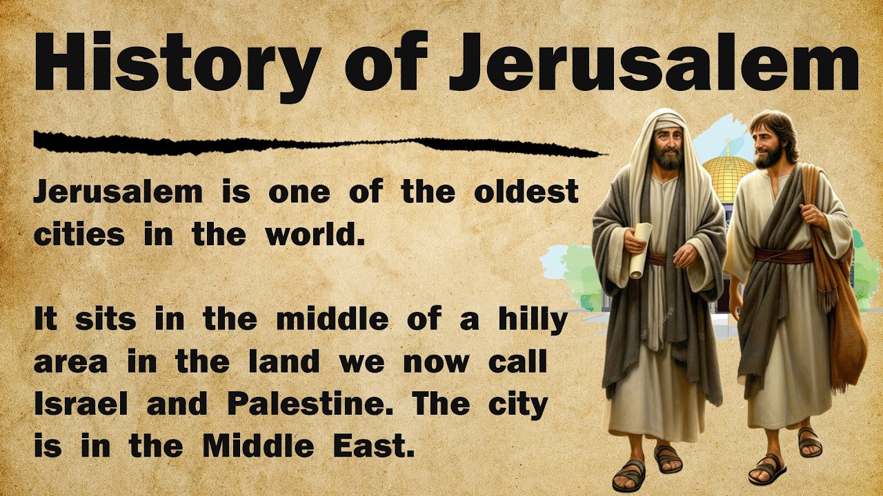History of Jerusalem 🏛️ || Learn English Through Story Level 3 Graded Reader 🎧📚