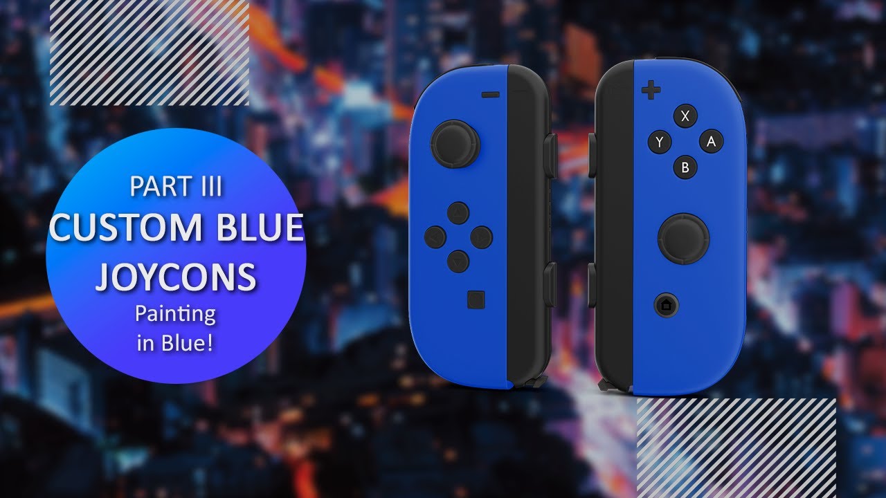 Custom Blue Nintendo Switch JoyCons Part 3