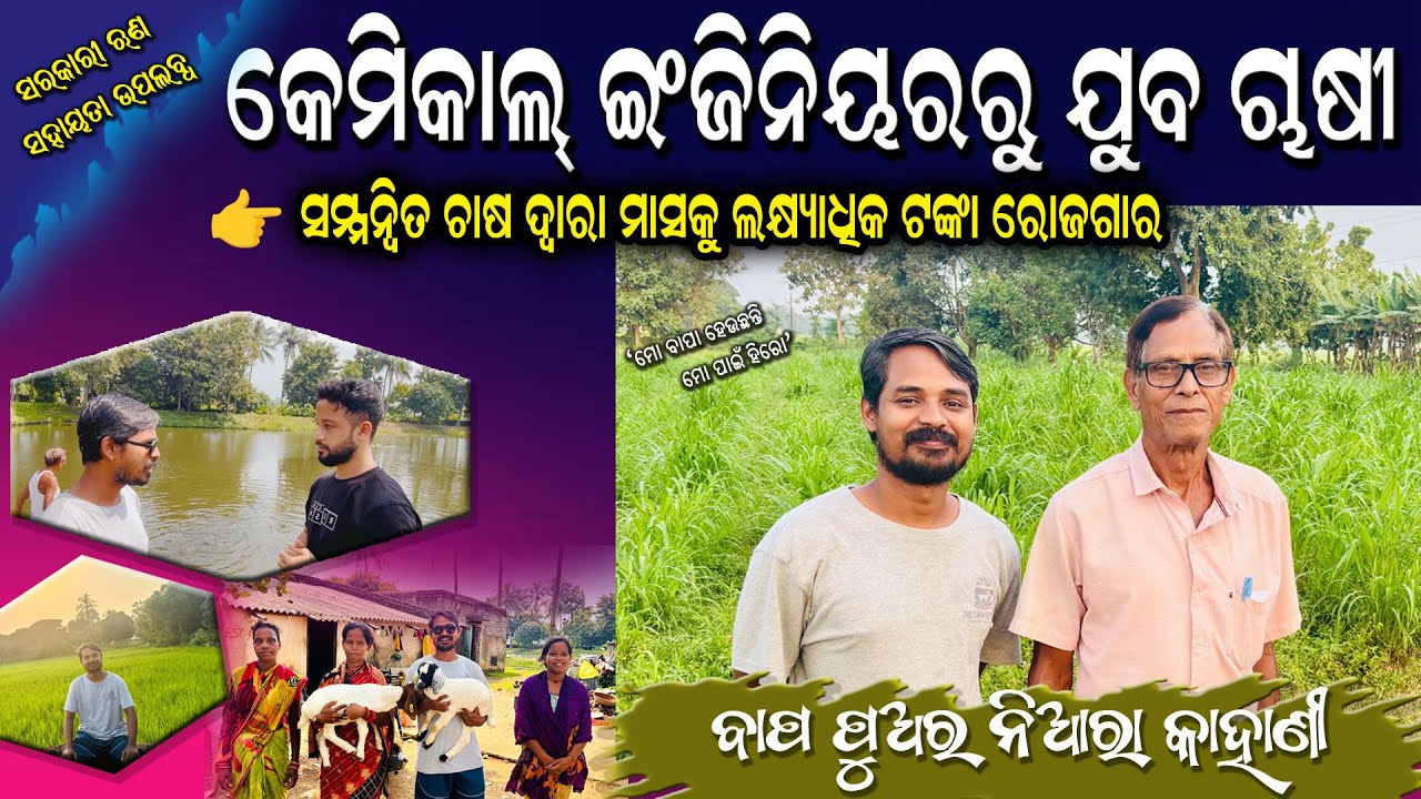 Fish + Goat + Banana Farming = ଲକ୍ଷ୍ୟପତି ଚାଷୀ | One Farm, Many Incomes! Odisha Integrated Farming 