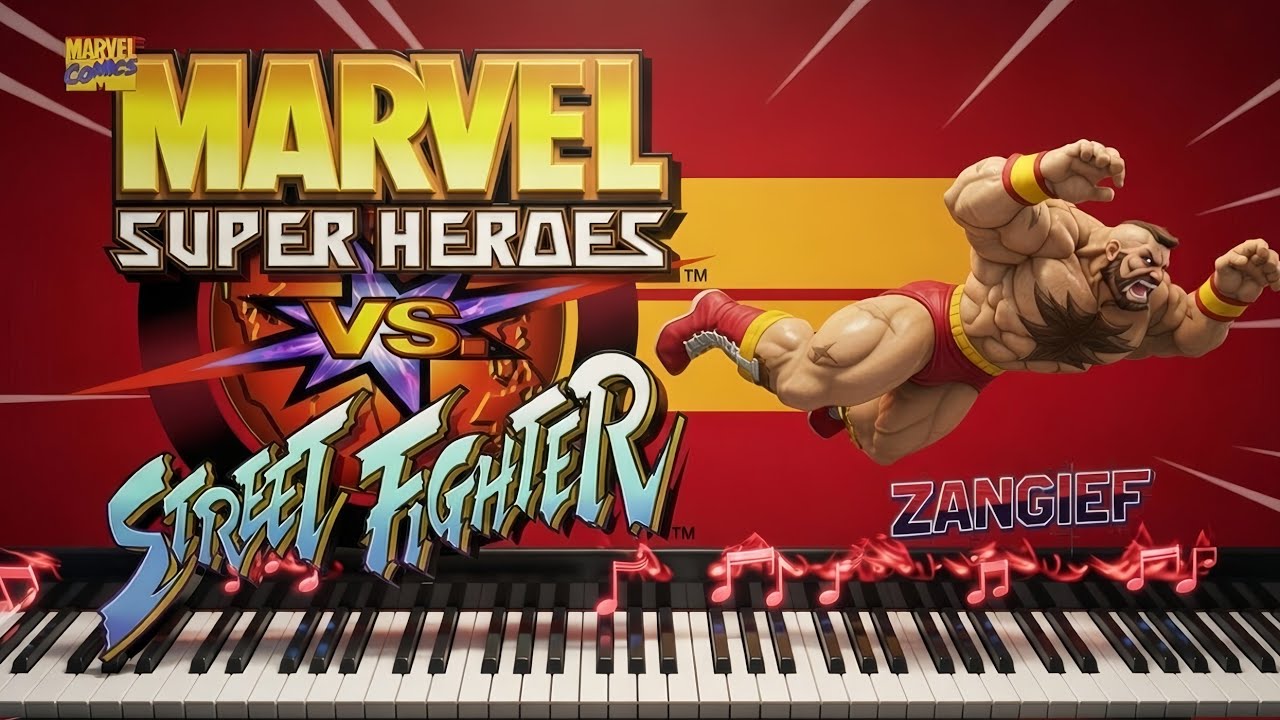 Marvel Super Heroes vs Street Fighter 🕹 Zangief 🎹MIDI SF2 ORIGINAL🎹