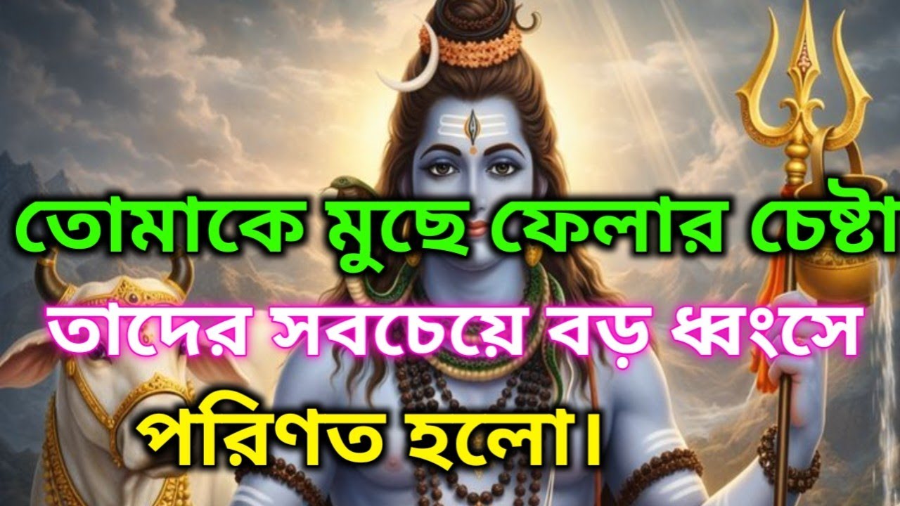 ✅আপনাকে মুছে ফেলার চেষ্টা তাদের সবচেয়ে বড় ধ্বংসে পরিণত হয়েছে🕉️মহাদেবের কৃপা #shivshakti #lordshiva 