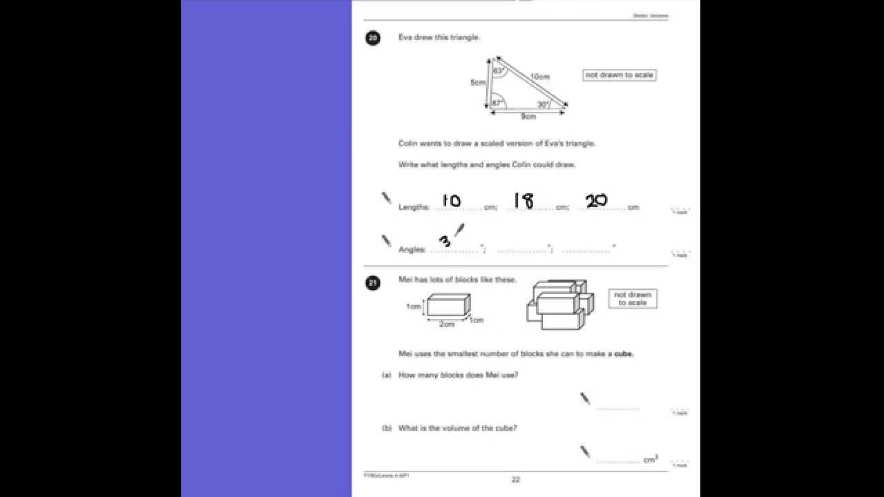 PGSMaths: KS3 4-6 P1 (Year 7) Q20 - Scale Drawing