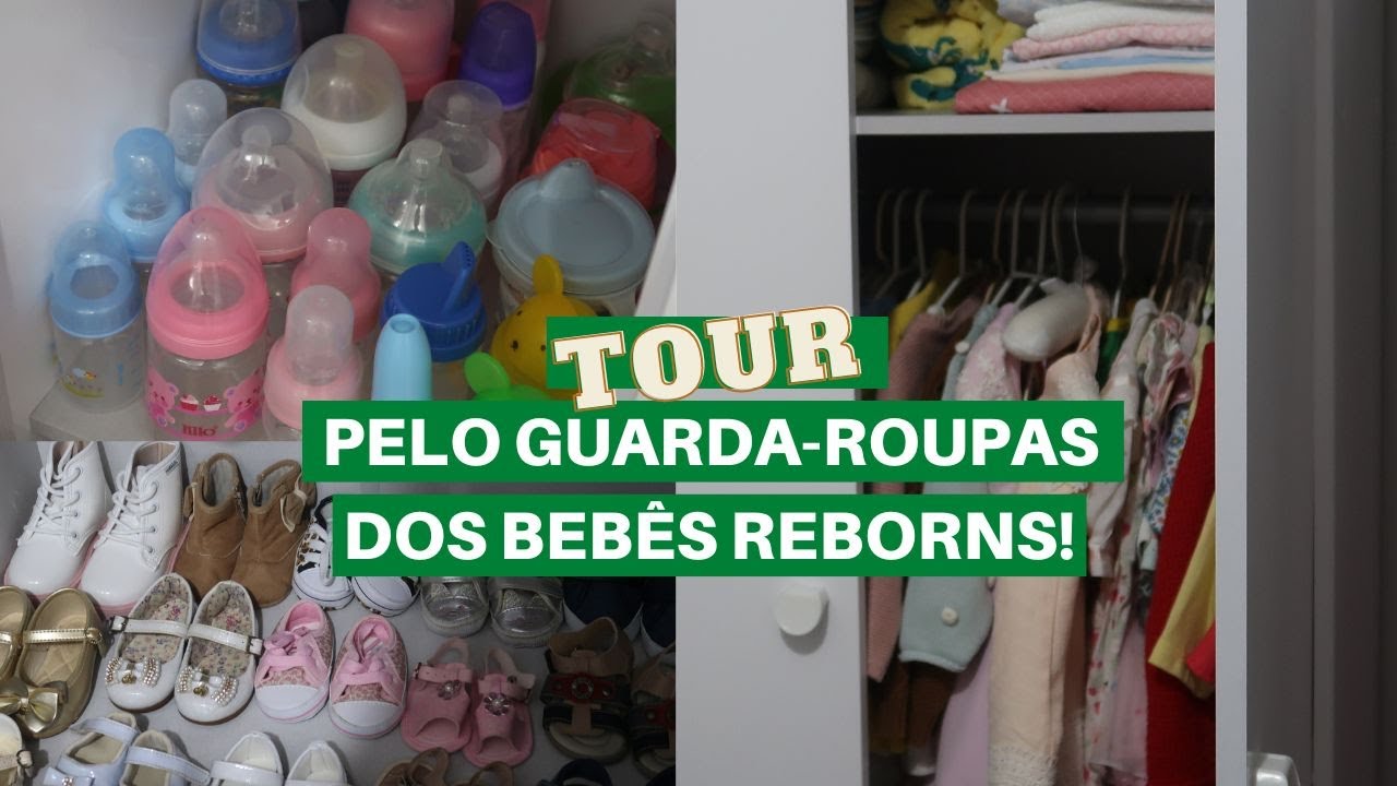 TOUR PELO GUARDA-ROUPAS DOS BEBÊS REBORNS - MOSTREI TUDO QUE GUARDO NELE!
