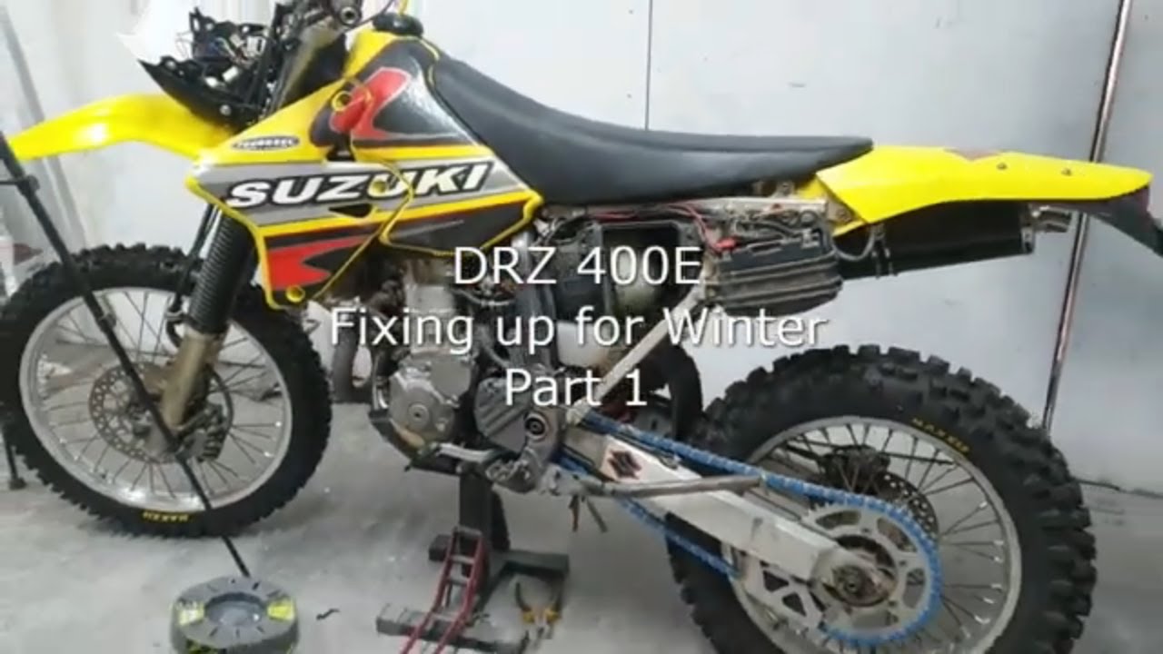 DRZ400 lights indicators wiring plastics winter rebuild project Part 1 of 2