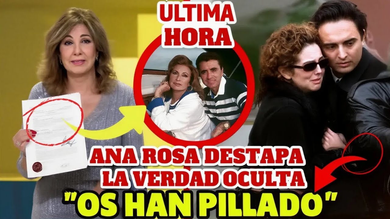 🚨 ¡ESTÁN ARRUINADOS! Ana Rosa DESTAPA el ALZAMIENTO DE BIENES de Fidel y Rocío Carrasco
