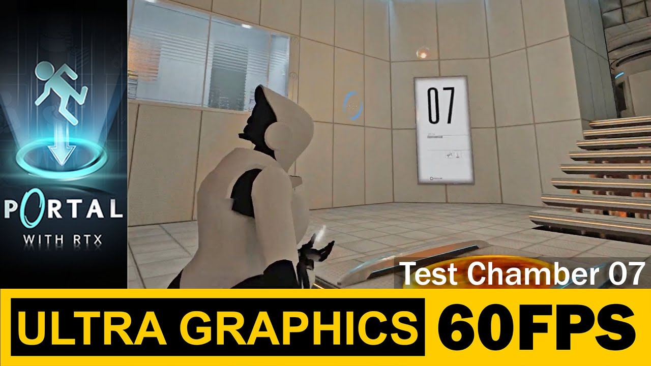 Test Chamber 07, Haydee in Portal with RTX, Walkthrough, Gameplay, No Commentary, Third Person