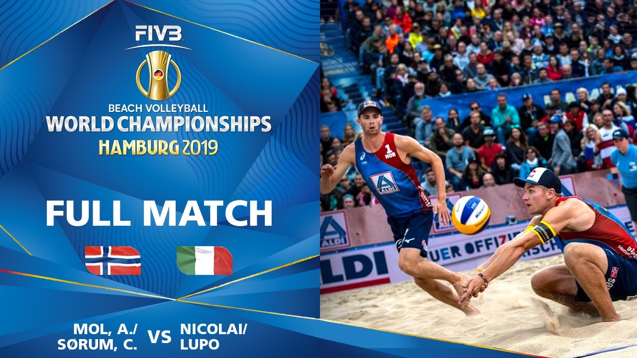 Mol/Sorum vs. Nicolai/Lupo - Full QuarterFinal | Beach Volleyball World Champs Hamburg 2019