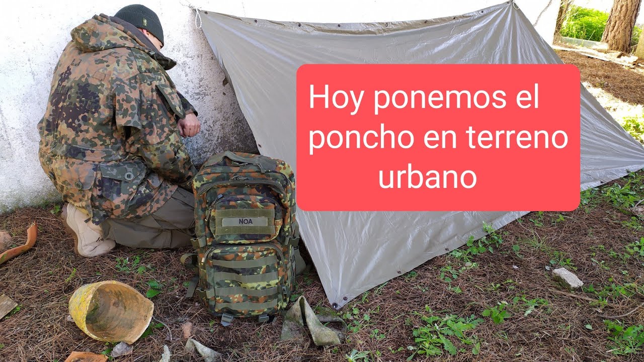 Como usar el poncho en terreno urbano????
