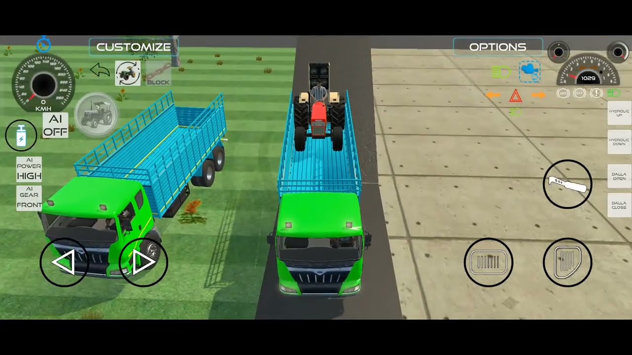 Driving truck and unloading stone 🪨 from trucktor #truck#stone#dumper#jcb#gamingvideos 🔥