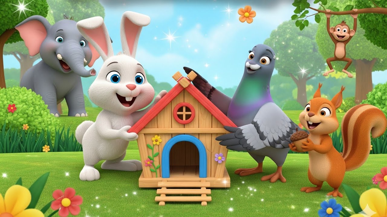  Khargosh aur Kabootar ki Kahani + Mazedaar Bal Kavita 🎵 | Kids Learning Video