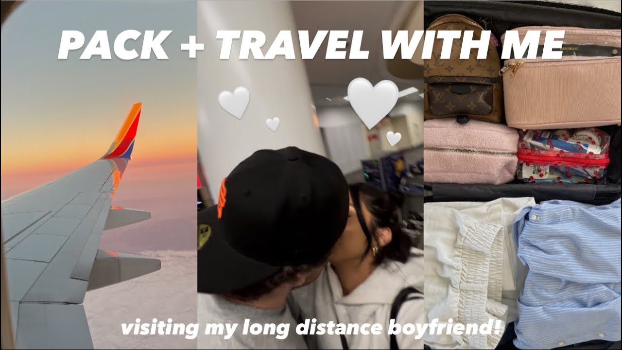 PACK + TRAVEL WITH ME: to go visit my long distance boyfriend in San Francisco!