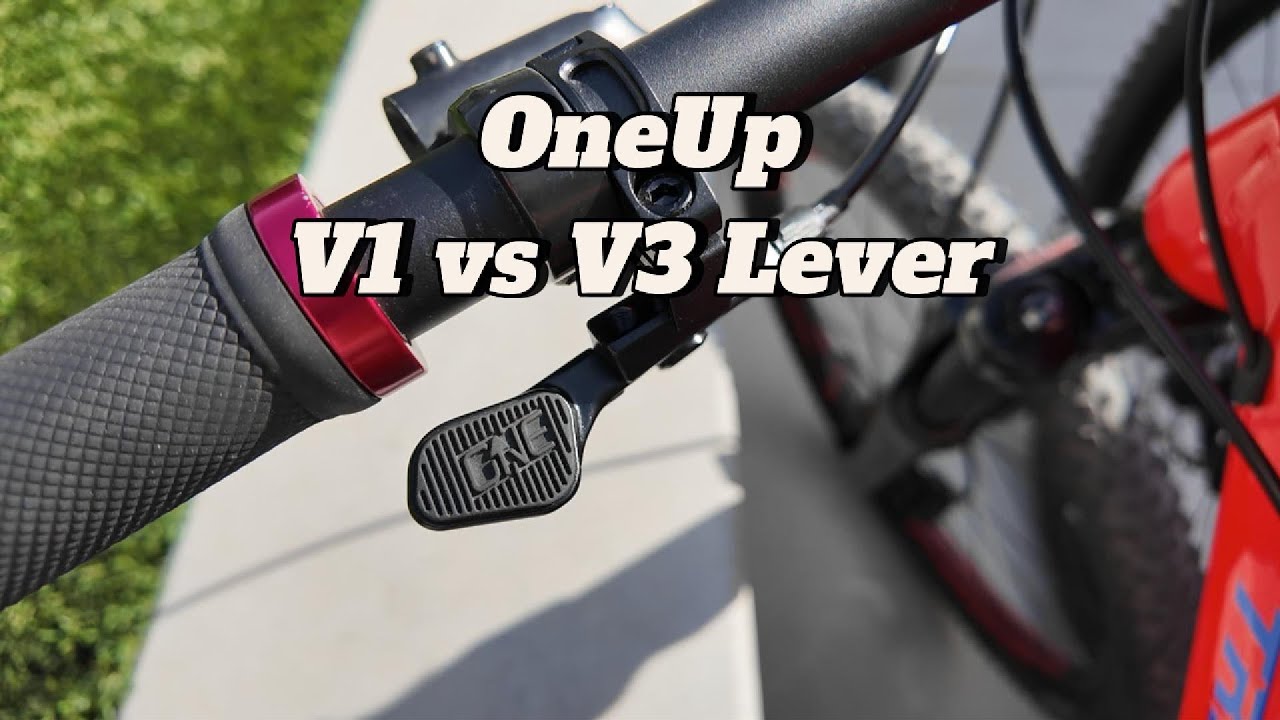 OneUp V1 vs V3 Dropper Post Remote Lever Comparison