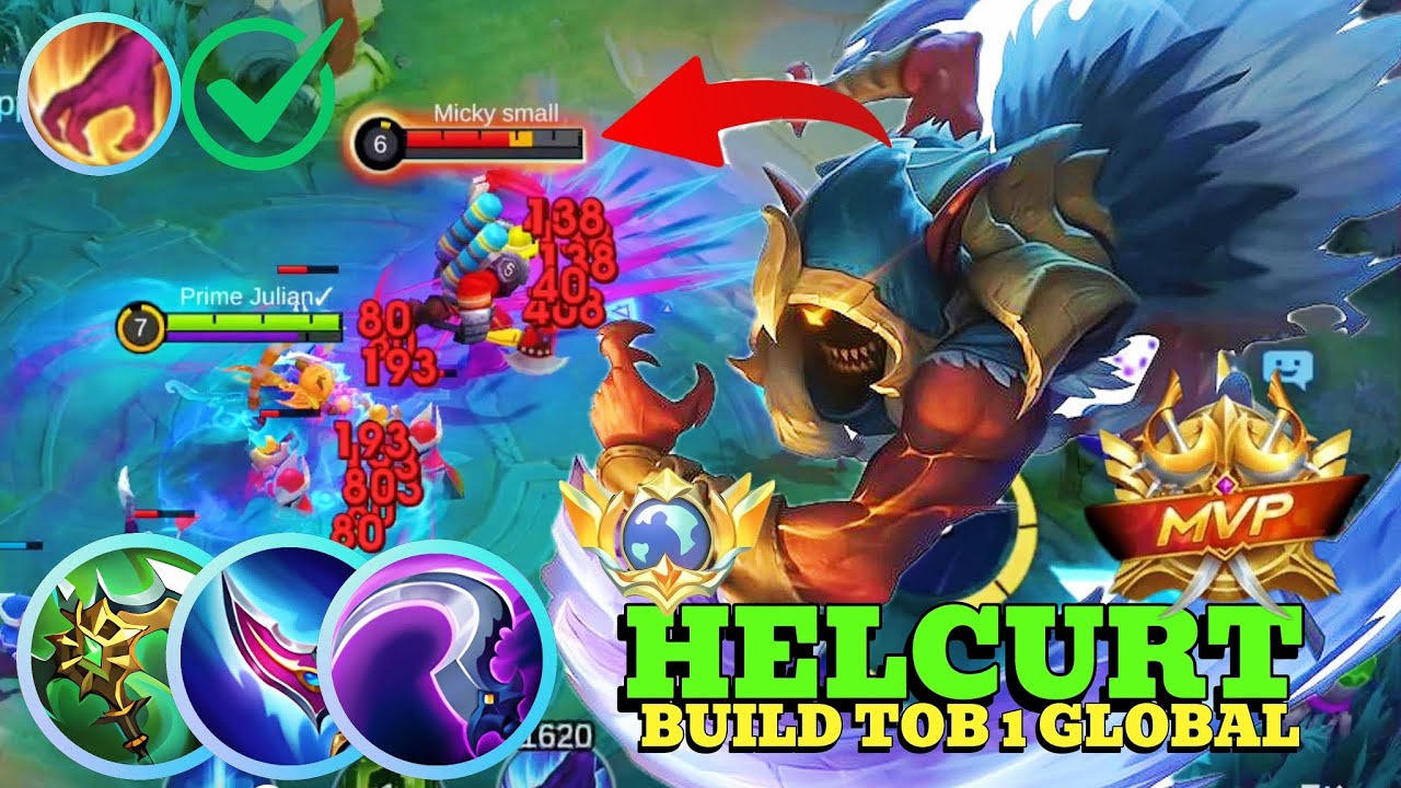 Legendary Helcurt Real Monster Jungler!! - Build Top 1 Global Helcurt - MLBB