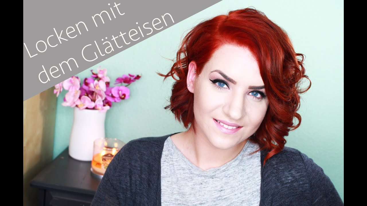 Locken und Volumen mit dem Glätteisen, Bob-Styling (sponsored)