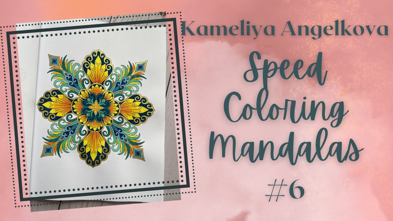 Speed Coloring Mandalas #6 | 50 Snowflake Mandalas | Kameliya Angelkova | Adult Coloring