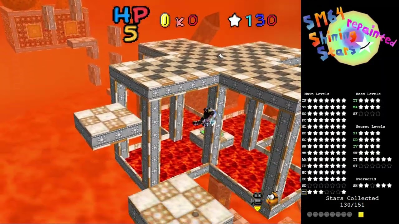 SM64 Shining Stars Repainted #18 ⭐ Course 15: Celestial Temple