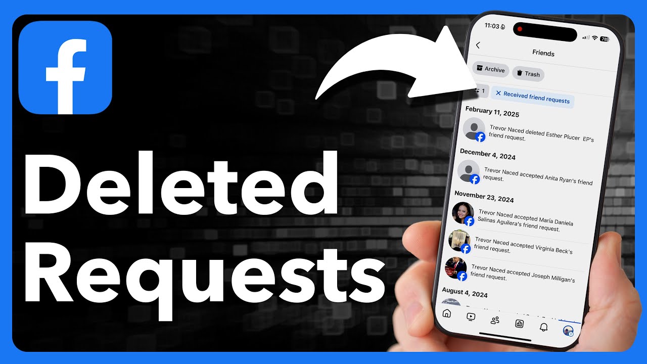 How To See Accidentally Deleted Friend Requests On Facebook