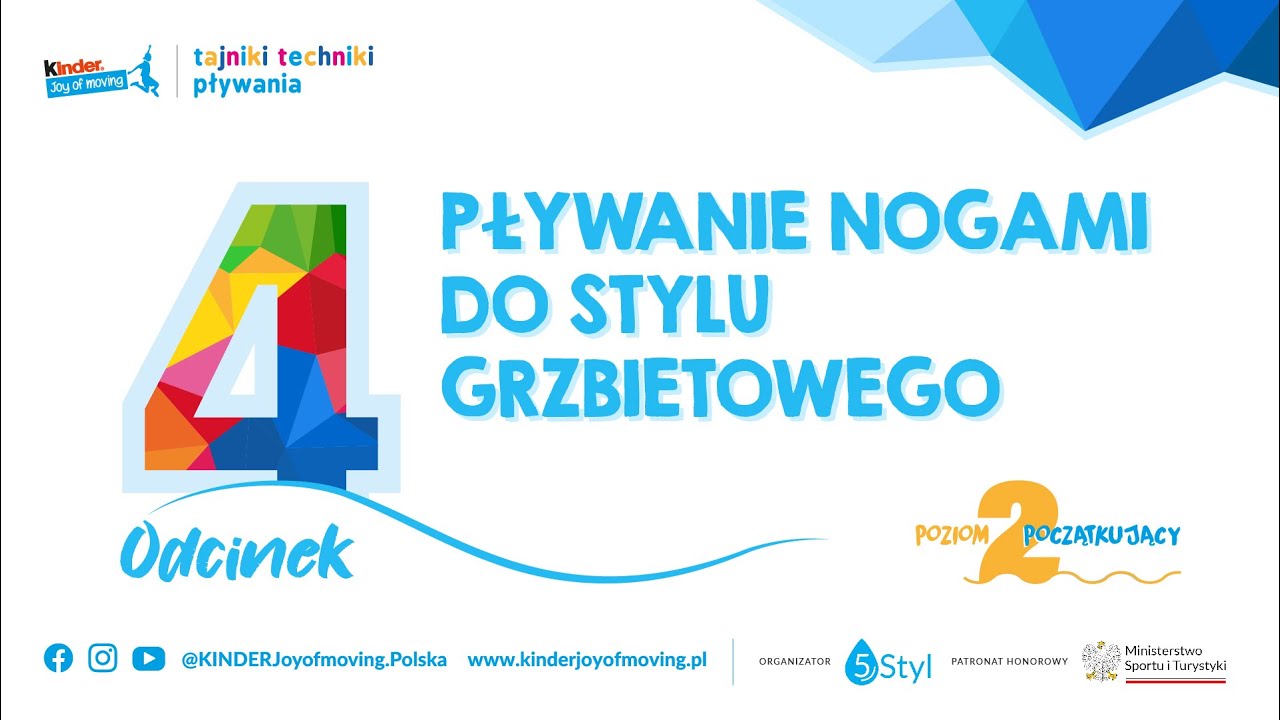 POZIOM POCZĄTKUJĄCY/ SERIA 2/ Pływanie nogami do stylu grzbietowego