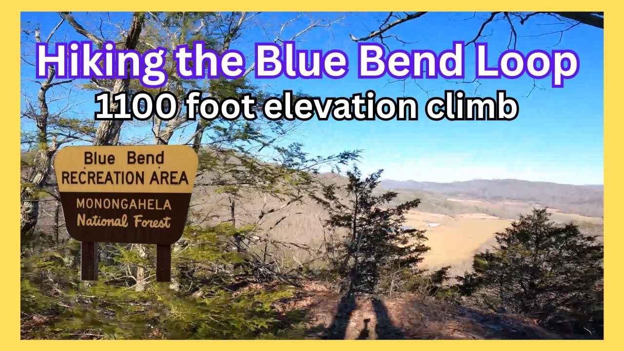 Challenging Winter Hike: Conquering the Mountainside at Blue Bend WV. West Virginia Mountain Hiking