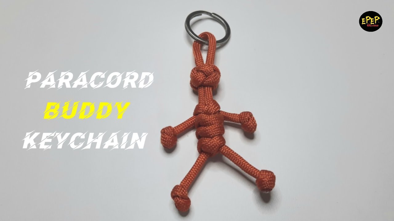 Bikin gantungan kunci dari tali rajut || paracord buddy keychain