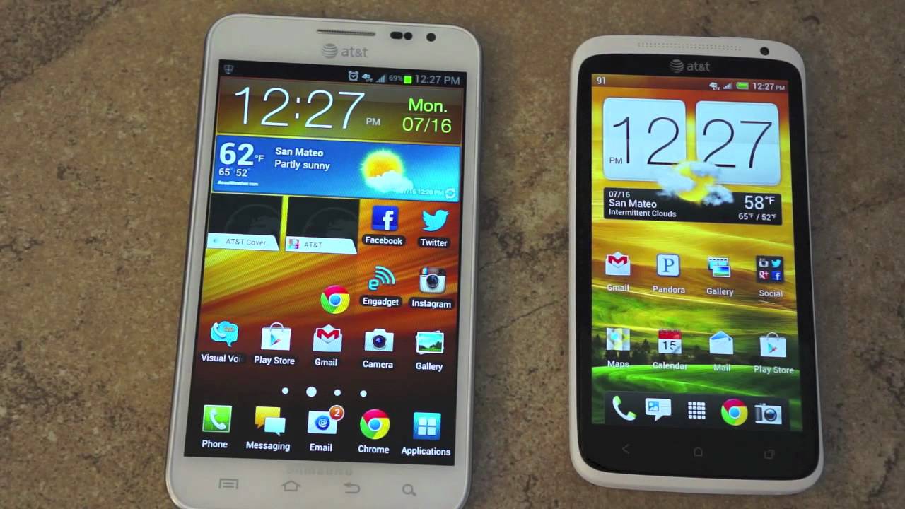 HTC One X vs Samsung Galaxy Note