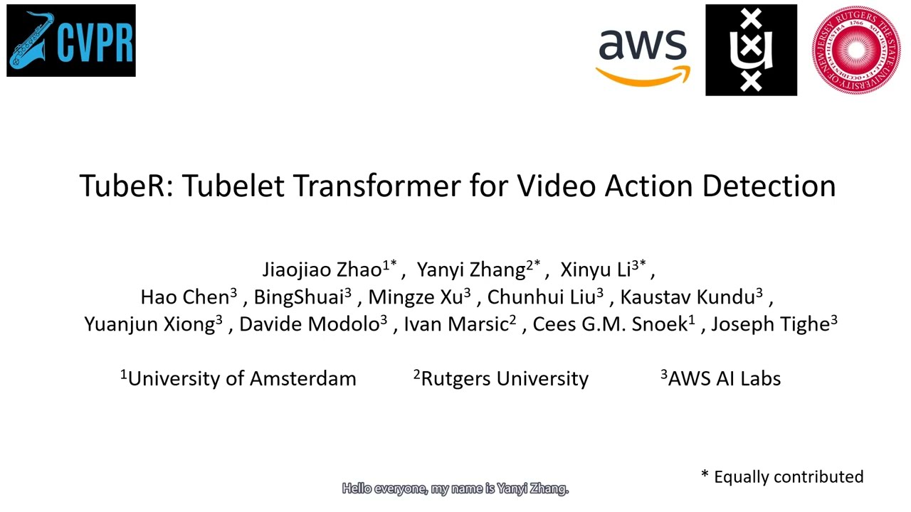 TubeR: Tubelet Transformer for Video Action Detection | CVPR 2022