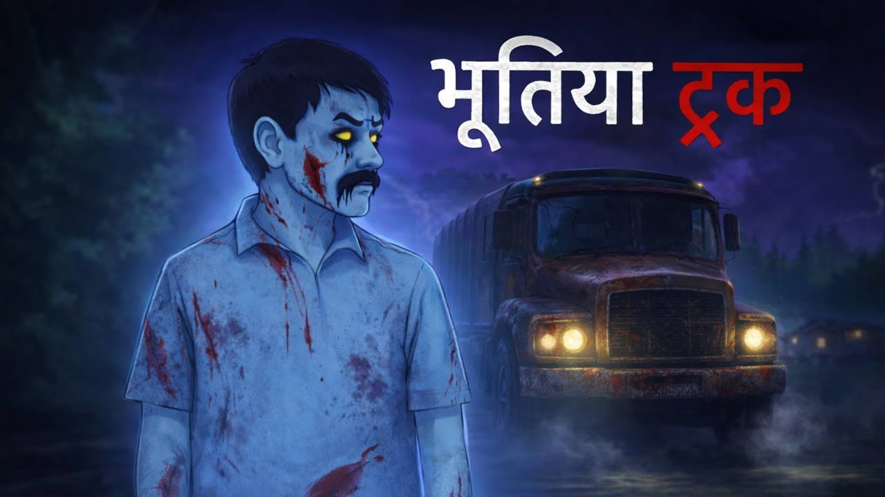 भूतिया ट्रक Horro stories | Scary stories of haunted truck | Horror cartoon | horror animated Story