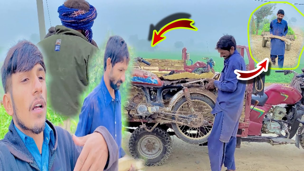 K￼han Saab Ki motorcycle Kaba Mein Dedi funny comedy Vlog video😡😡