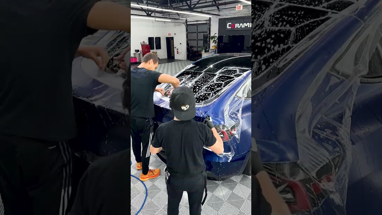 Matte PPF Blue Tesla Model Y