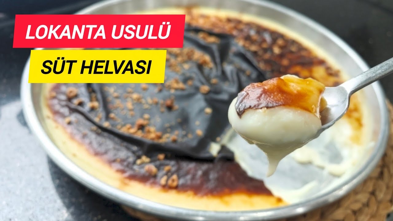 🔴 LOKANTA USULÜ SÜT HELVASI TARİFİ ✅ OSMANLI MİRASI KAZANDİBİNİN ATASI BURSA'NIN MEŞHUR SÜT HELVASI👌